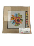 Kit Quadretti Mezzo Punto 13 x 13 cm Ricamo Cotone Lanato Punto Croce
