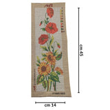 Stafil Kit Ricamo Mezzo Punto Fantasia con Papaveri e Girasoli consente di realizzare un Quadro da ricamare anche a Punto Croce 