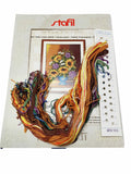 Kit Quadretti Ricamo Mezzo Punto Girasoli 30 x 40 cm Punto Croce