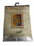Kit Quadretti Ricamo Mezzo Punto Girasoli 30 x 40 cm Punto Croce