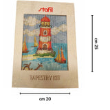 Kit Quadretti Mezzo Punto 25 x 30 cm Disegno 20 x 25 cm Punto Croce