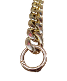 Catena in Resina con Anelli Apribili in Metallo Oro/Argento Lunghezza 50 cm 4 Colori 1 Pezzo