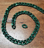 1 Metro Catena in Resina Lucida Sfumata, Tracolla per Borse Hand Made 12 Colori