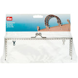 Cerniera chiusura clic clac borse Prym mod. Lucia rettangolare argento 