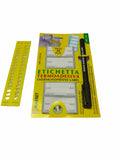 Etichette Termoadesive 100% Cotone Pennarello Indelebile e Normografo 15 Pezzi