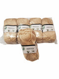 5 gomitoli Filato di Cotone Fiocco Naturale 100% TreSfere in Confezione da 250gr.
