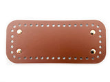 Fondo in Similpelle Rettangolare, con Piedini Oro per Borse Hand Made 3 Colori 4 Misure