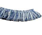 1 mt di Frangia Marabù Onda d'Arredamento, Spazzolino Borse Hand Made Altezza 3,5cm