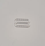 Confezione 48 Pezzi di Ganci Corsetteria Marbet Passanti in Plastica per Reggiseno o Costume