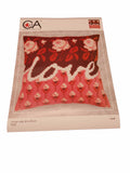 Kit Cuscino Ricamo Punto Croce Canovaccio 100% Cotone Mezzo Punto Fili