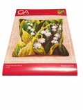 Kit Cuscino Ricamo Punto Croce Canovaccio 100% Cotone Mezzo Punto Fili