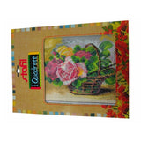 stafil Kit Ricamo Mezzo Punto consente di realizzare un Quadro da ricamare anche a Punto Croce con filati cotone lanato