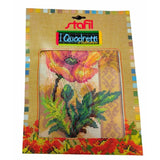 stafil Kit Ricamo Mezzo Punto consente di realizzare un Quadro da ricamare anche a Punto Croce con filati cotone lanato