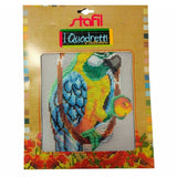 stafil Kit Ricamo Mezzo Punto consente di realizzare un Quadro da ricamare anche a Punto Croce con filati cotone lanato