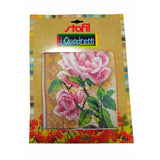 stafil Kit Ricamo Mezzo Punto consente di realizzare un Quadro da ricamare anche a Punto Croce con filati cotone lanato