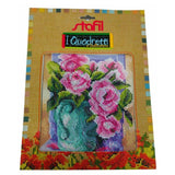 stafil Kit Ricamo Mezzo Punto consente di realizzare un Quadro da ricamare anche a Punto Croce con filati cotone lanato