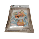 Collection d’Art Kit Ricamo Mezzo Punto Croce che Consente di Realizzare un Quadro da Ricamare