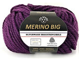 Lana Merino Big Tre Sfere 100% Naturale, Confezione 500 grammi, 5 gomitoli