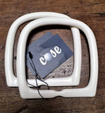 Coppia di Manici in Resina a D per Borse Hand Made 15x12cm 3 Colori