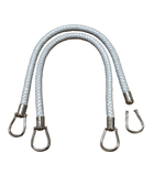 Coppia di Manici Intrecciati in Ecopelle per Borse Hand Made 6 colori Lunghezza 55cm