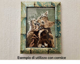Stafil Kit Ricamo Mezzo Punto Fantasia con Papaveri e Girasoli consente di realizzare un Quadro da ricamare anche a Punto Croce 