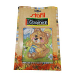 Stafil il kit Ricamo Mezzo Punto Consente di Realizzare un Quadro da Ricamare anche a Punto Croce, Stampa, Ago, Filati in Cotone Lanato e Istruzioni