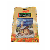 Stafil il kit Ricamo Mezzo Punto Consente di Realizzare un Quadro da Ricamare anche a Punto Croce, Stampa, Ago, Filati in Cotone Lanato e Istruzioni