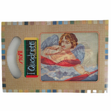 Stafil il kit Ricamo Mezzo Punto Consente di Realizzare un Quadro da Ricamare anche a Punto Croce, Stampa, Ago, Filati in Cotone Lanato e Istruzioni