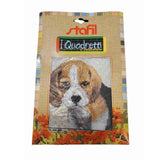 Stafil il kit Ricamo Mezzo Punto Consente di Realizzare un Quadro da Ricamare anche a Punto Croce, Stampa, Ago, Filati in Cotone Lanato e Istruzioni