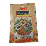 Stafil il kit Ricamo Mezzo Punto Consente di Realizzare un Quadro da Ricamare anche a Punto Croce, Stampa, Ago, Filati in Cotone Lanato e Istruzioni