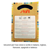 Stafil il kit Ricamo Mezzo Punto Consente di Realizzare un Quadro da Ricamare anche a Punto Croce, Stampa, Ago, Filati in Cotone Lanato e Istruzioni