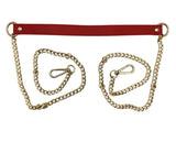 Manico a Tracolla Mas in Ecopelle e Catena Dorata / Argentata per Borse Hand Made