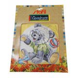 Kit Quadretti Mezzo Punto da Bimbo Maxi Punto Croce Fantasia